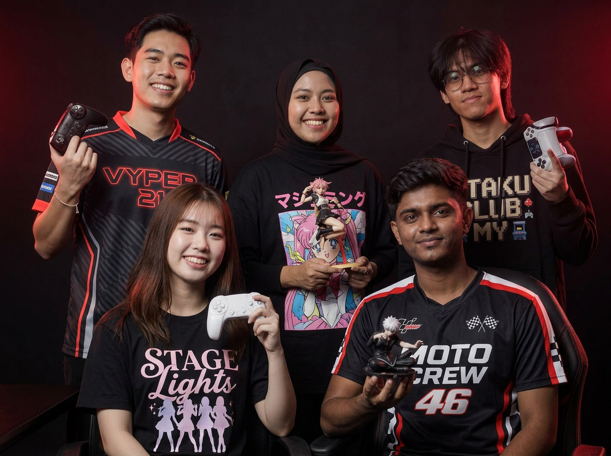 Squad esports Malaysia dalam jersi sublimasi Zufro Legacy